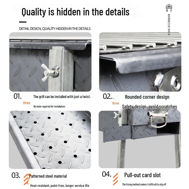 Commercial Outdoor Charcoal BBQ Grill