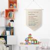 Qpenm Mental Health Sign Hanging Wall Canvas Banner, Boho Motivational Hanging Pennant Flag Prints, Positive Quote Home Wall Decor, Office