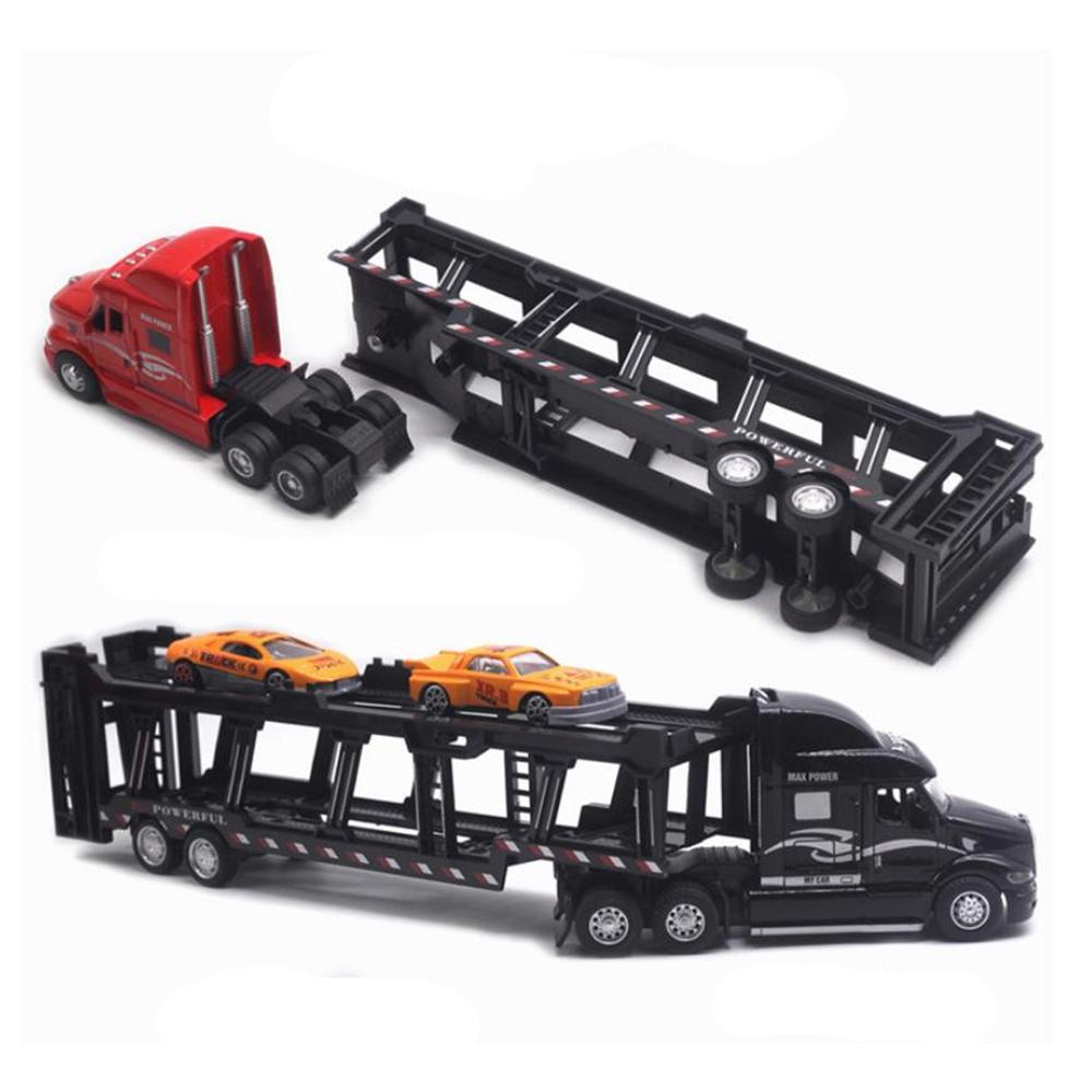 1/48 Имитация транспортного средства литья под давлением, модель легкосплавного грузовика со световым звуковым эффектом, игрушечный автомобиль