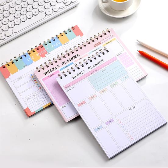 Блокнот на английском языке, блокнот-планировщик на неделю с постановкой целей, ежедневный блокнот для школьного офиса, дома