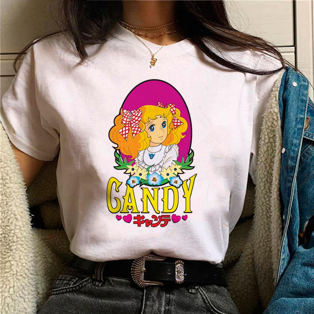 Candy Candy футболка женская уличная одежда футболка уличная одежда для девочек