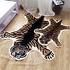 1pc Tiger Print Rug Faux Tiger Fur Non-Slip Mat Area Rug For Home Decor Animal Print Rug Carpet