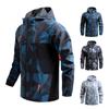 Men's Spring and Autumn Mountaineering Jacket Thin Section Casual Quick Dry Windproof Jacket Outdoor Sports Hooded Jacket