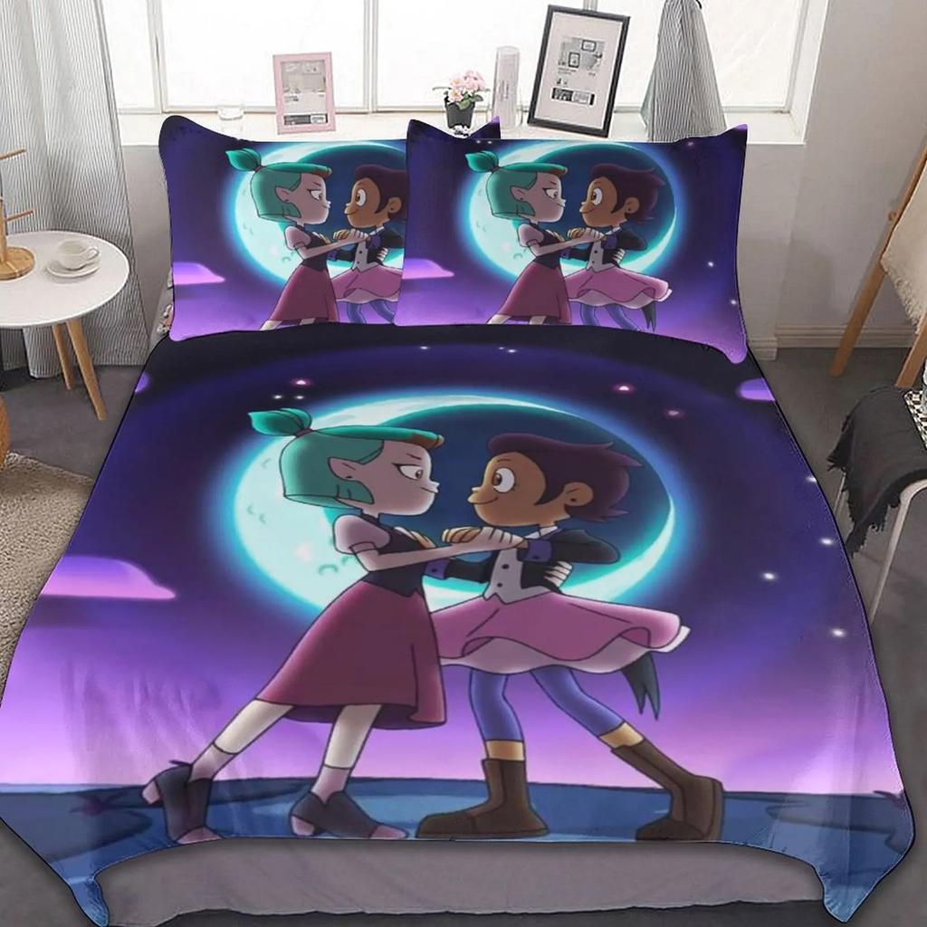 3D Printed Duvet Cover Pillowcase The Owl House Bedding Set Adult Boy Girl Bedroom Decoration Children Single Double