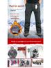 Men's Winter Fleece-Lined Cargo Pants - Warm, Casual, Elastic Waist, Plus Size, Trendy Style
