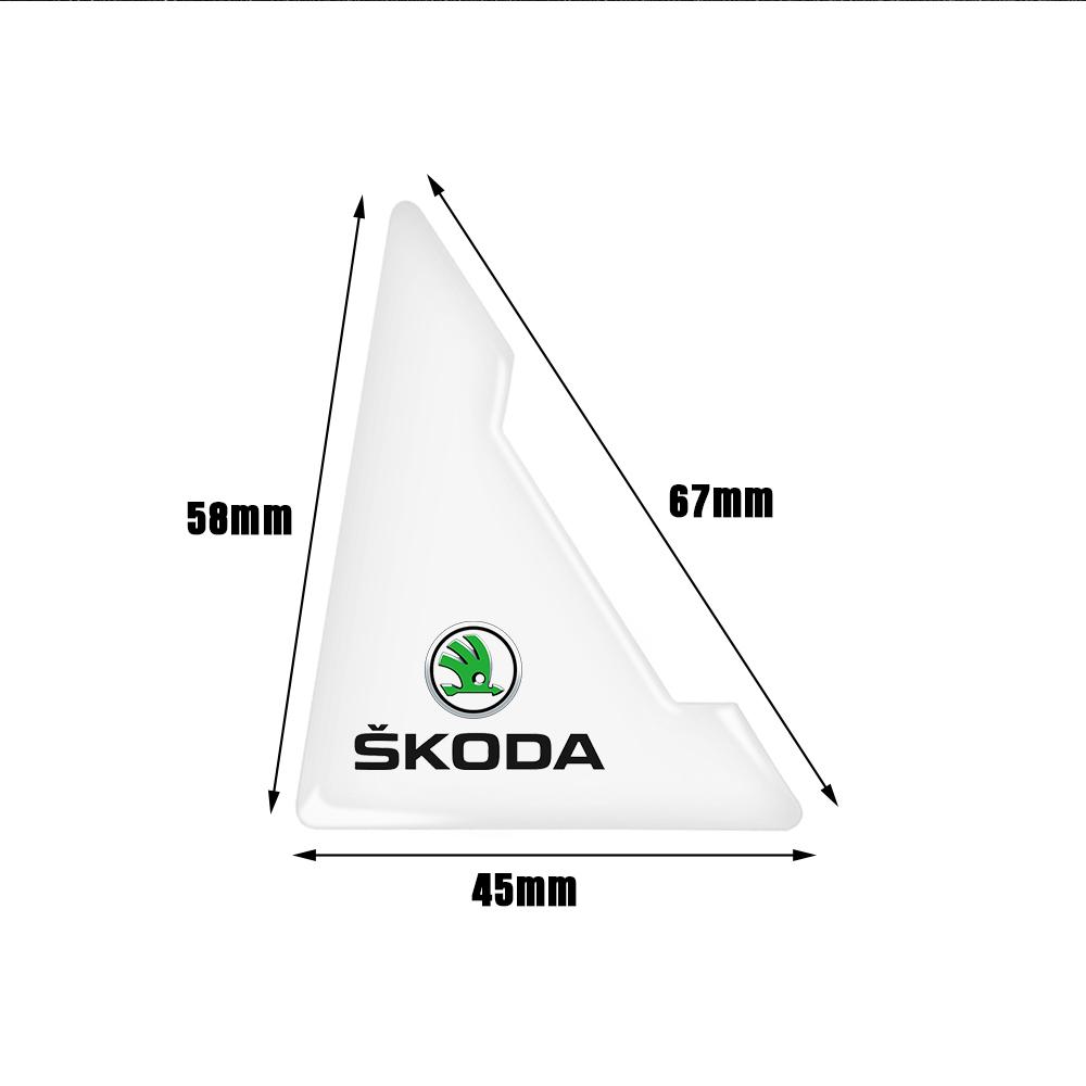 ADU1 2/4Pcs Transparent Car Door Corner Cover Anti Collision Protection Sticker For Skoda Yeti Fabia Octavia Superb Rapid Kamiq Karop
