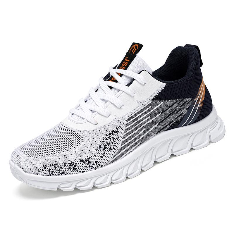 Jin Shi Yuan | Мужские беговые кроссовки Flyknit - Большой размер, Дышащие, Легкие, Удобные мокасины