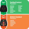 Brennenstuhl Travel Adapter EU-UK, Universal Plug Adapter