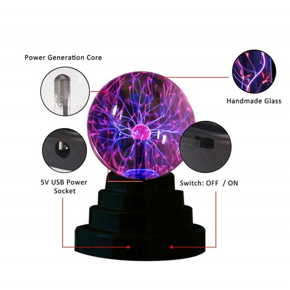 Sensitive Magic Plasma Ball Lamp Touch Glass Plasma Light Novelty   Night Light