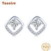 Танциз стерлингового серебра 925 пробы циркон серьги серьги-капли для женщин подарки на свадьбу