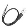 6.35mm XLR Female to TRS Audio Cable Balanced Interconnect Cable for Microphone MixerXLR Female 1m   3.3ft