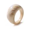 Retro Multicolor Transparent Acrylic Resin Ring Geometric Round Marble Pattern Rings for Women Delicate Jewelry Girls MIT