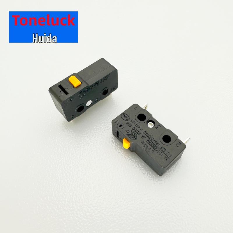 Micro Switch S12 Gas Stove Valve: 2-Pin, Normally Closed, Reset Button, 5A.