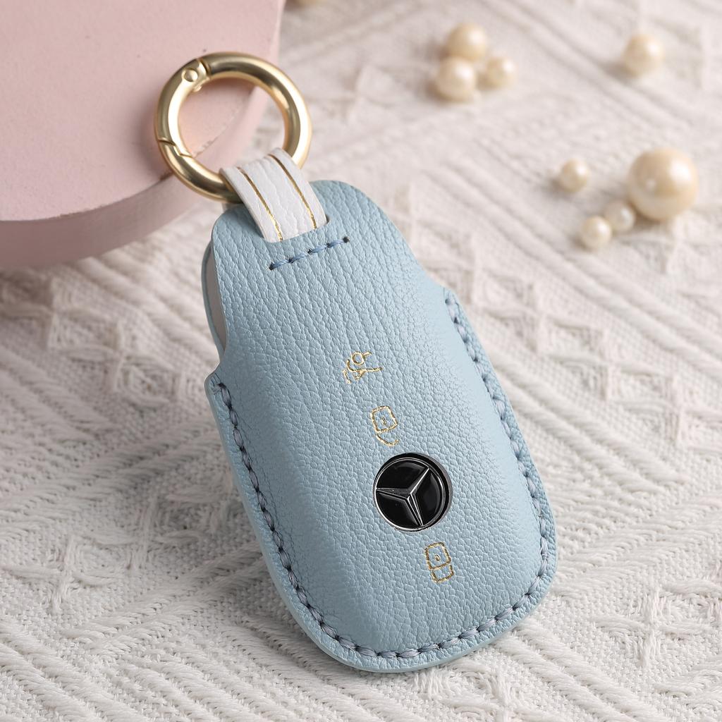 Индивидуализированный чехол для ключа Mercedes-Benz E260L300 всесторонний чехол GLE пряжка CLS кожаная высококлассная сумка для ключей