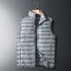 New Autumn and Winter Men's Vest Down Jacket, Men's Thin Down Jacket, Green and Large Size Casual Men's Clothing