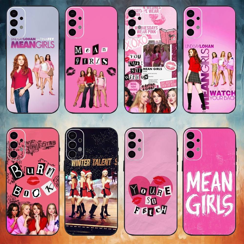 B-Burn Books Mean G-Girls Phone Case For Samsung S25,S24,S21,S22,S23,S30,Ultra,S20,Plus,Fe,Note,10,9,5G Black Cover