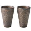 Aito Seisakusho Beer Tumbler Set (Pair), Approx. 400ml, Microwave and Dishwasher Safe, Black Obsidian, Mino Ware, Made In Japan, Product Number 266339