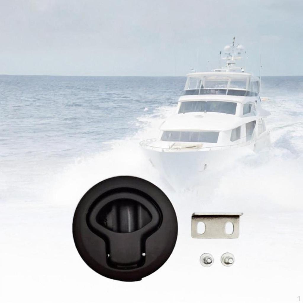 Cabinet Lock Pull Latch Locking Marine Boats Compact Hardware Versatile Accessories RV Round