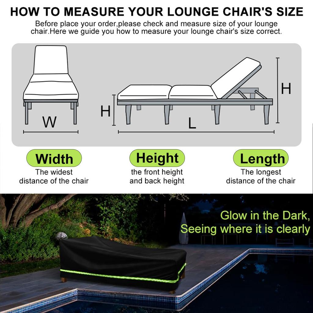 Водонепроницаемый мебельный шезлонг из ротанга, шезлонг, чехол для шезлонга, сверхмощная защита