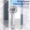 Transparent Handheld Fan 3 Speed Adjustable USB Rechargeable Summer Cooling Fan Portable Travel Outdoor