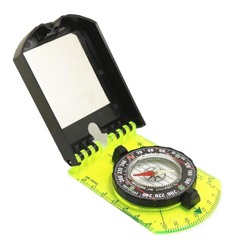 Многофункциональный портативный компас с переворачивающейся измерительной шкалой, инструменты для выживания на открытом воздухе для кемпинга и туризма