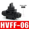 Pneumatic BUC-6-10 Hand Valve: 8mm Air Hose, 12mm Manual Straight Valve with Quick Connect Fitting