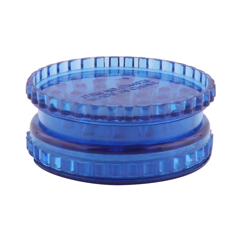 Plastic Three-Layer Grinder with Acrylic Flat Mouthpiece, Mixed Colors