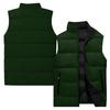 Men's Casual And Fashionable Sleeveless Vest, Solid-color Printed Cotton Jacket