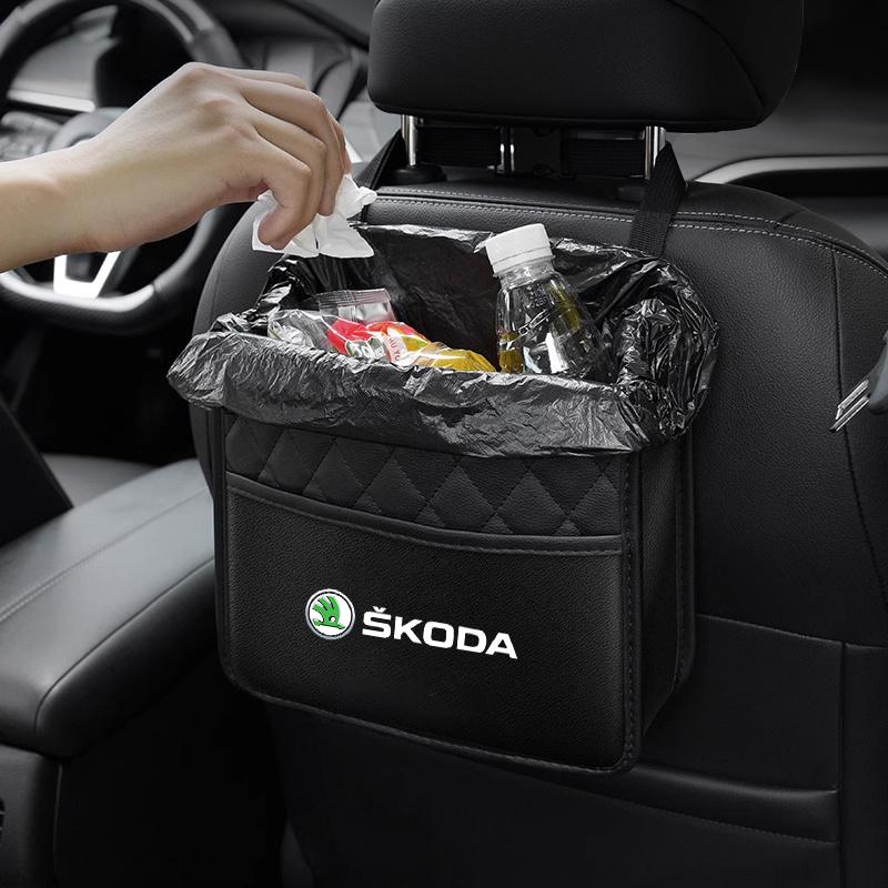 PIUE7 Hanging Car Seat Back Organizer Auto Back Seat Storage Bag for Skoda Octavia Rapid Fabia 1 2 VII S Kodiaq Kamiq Scala Superb VRS