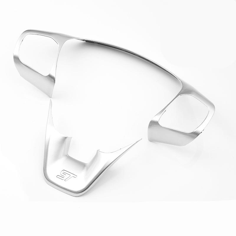 Для Focus 2018 2019 аксессуары для стайлинга автомобилей ABS углеродное волокно рулевое колесо кнопка рамка крышка чехол отделка наклейка