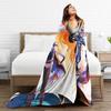 Wuthering Waves WuWa Galbrena Fashion Blanket Game Anime Wool Novelty Soft Throw Fashion Blanket for Bedspread Winter Travel