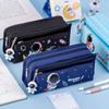 Five-layer, Large-capacity, Student, Cute, Cartoon, Stationery, Astronaut, Canvas, Multi-layer, Pencil Case