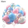 30 Pcs 12inch Metallic Balloons Chrome Latex Balloon with Ribbon for Wedding Bridal Birthday Baby Shower Decoration