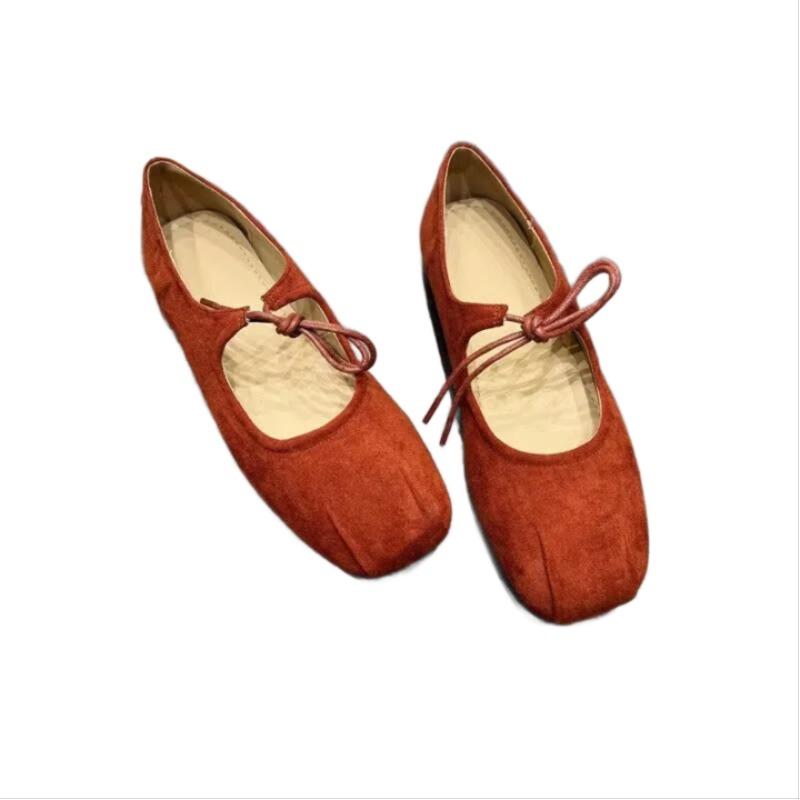 Мода Женские Балетки Мягкая Обувь 2025 Осень Мода Замшевые Неглубокие Лоферы Обувь Повседневные Спортивные Кроссовки Повседневные Классические Уютные Zapatos Mujer