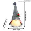 Рождественская кукла-гном эльфийское украшение, светодиодная светящаяся кукла-гном без лица, рождественские украшения для дома, рождественские украшения, детские подарки