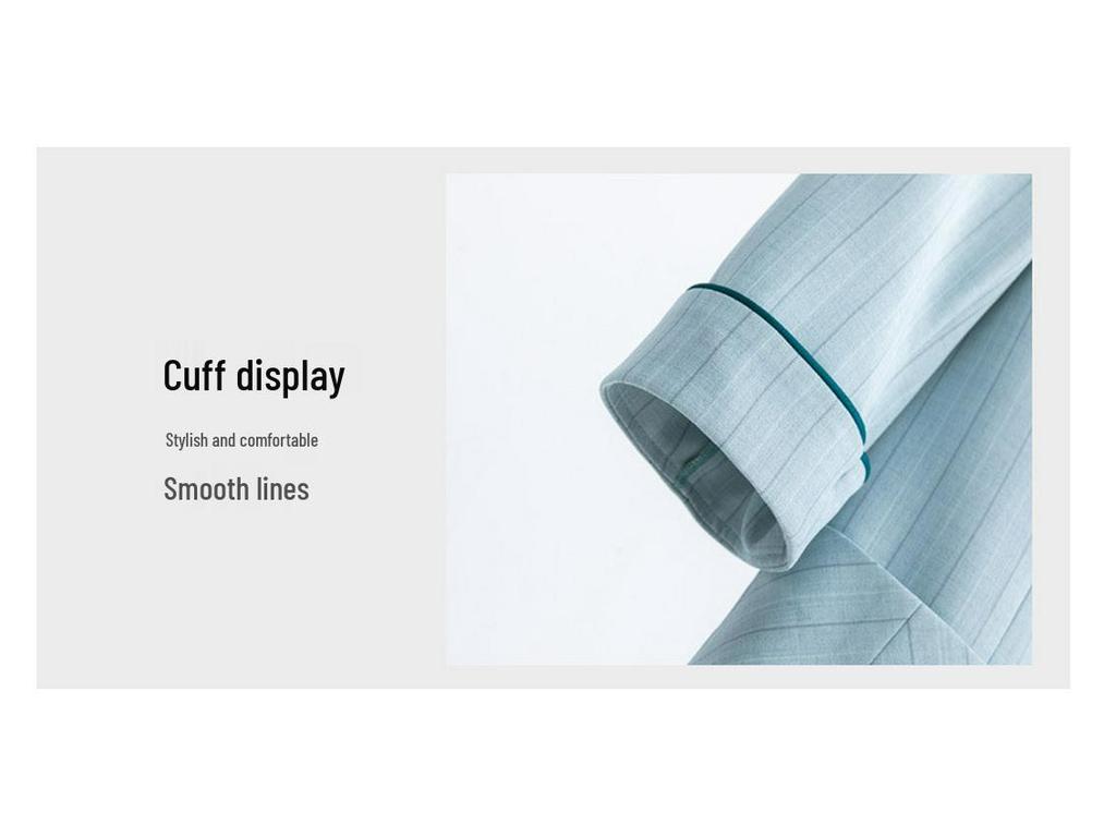 Spring/Summer 2024 Women's Petite Mid-Sleeve Striped Suit Set