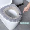 Toilet Seat Cover Mat Soft Velvet Fabric Universal Bathroom Toilet Seat Cover Washable Closestool Warmer Accessories