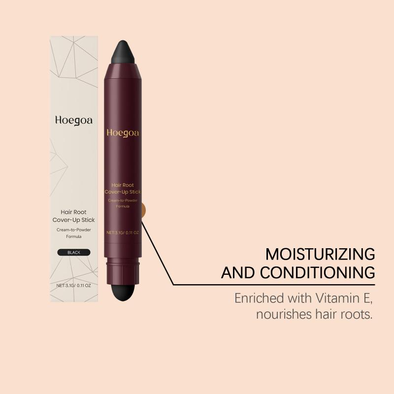  Hair Color Pen for Covering White Hair Black Brown Stick Deep Nourishing Waterproof for Busy Mornings