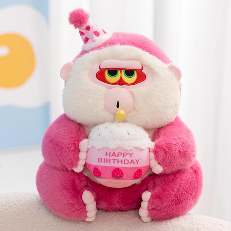 Sit Dudu Sitting Posture Houhou Hugs Milk Tea Ugly Cute Monkey Cute Doll Gives Friends Gift