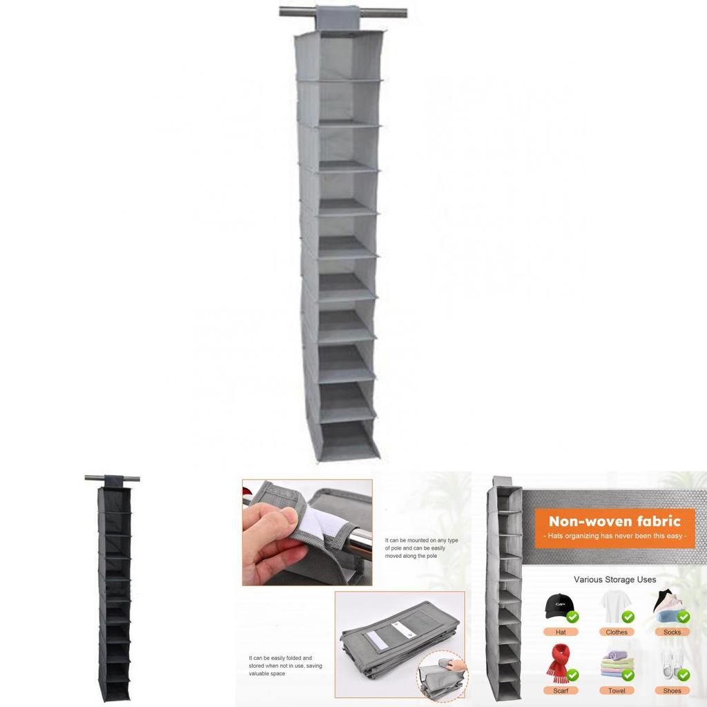 Сумка для хранения обуви с несколькими слоями для организации в спальне, гардеробе и для подвешивания на стену