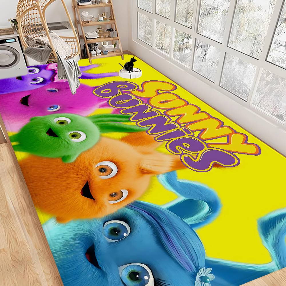 Sunny B-bunnies Floor Mat Floor Mat Rectangle Anti-slip Home Soft Badmat Front Door Indoor Outdoor Mat Welcome Doormat