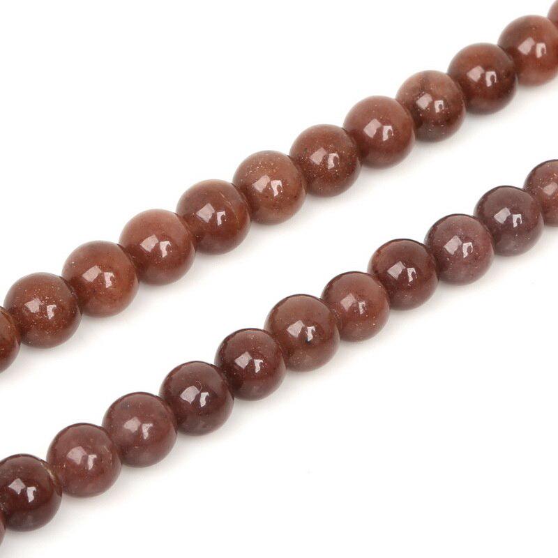 Бусины-разделители из натурального клубничного кварца для самостоятельного изготовления ювелирных изделий