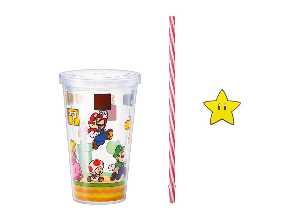 Super Mario Straw Tumbler (Mario Characters)