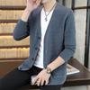 Мужской повседневный вязаный кардиган в корейском стиле на весну/осень 2025 года