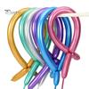 100Pcs DIY Long Balloons Rainbow Twisting Animal Modeling Balloons Christmas Thickening Latex Assorted Color Balloons