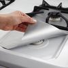 4 шт. Защитные чехлы-вкладыши для газовой плиты, коврик для чистки, защитные накладки на конфорки