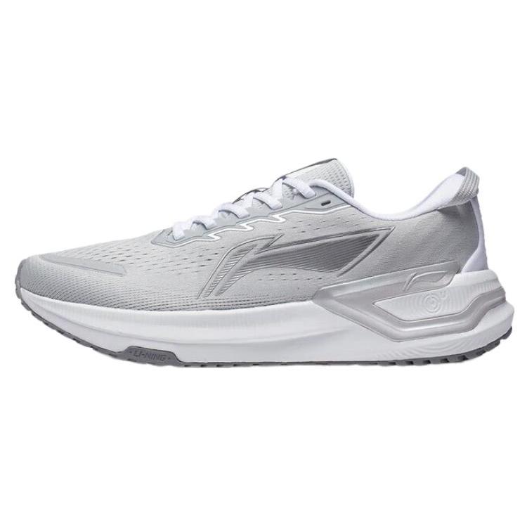 Li Ning YueYing 3.0 Нескользящие износостойкие низкие кроссовки для бега мужские Бело-серые ARHT019-2