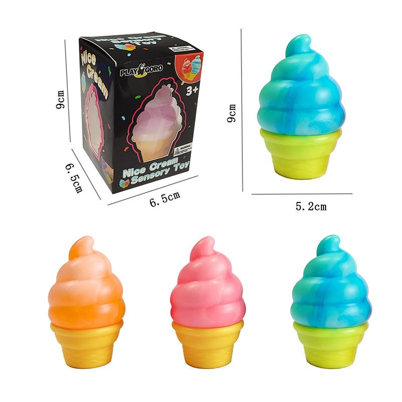 Сенсорные игрушки 'Мягкое мороженое' для снятия стресса, сжимаемые игрушки для детей и взрослых, игрушки-антистресс, сладости, украшение для комнаты