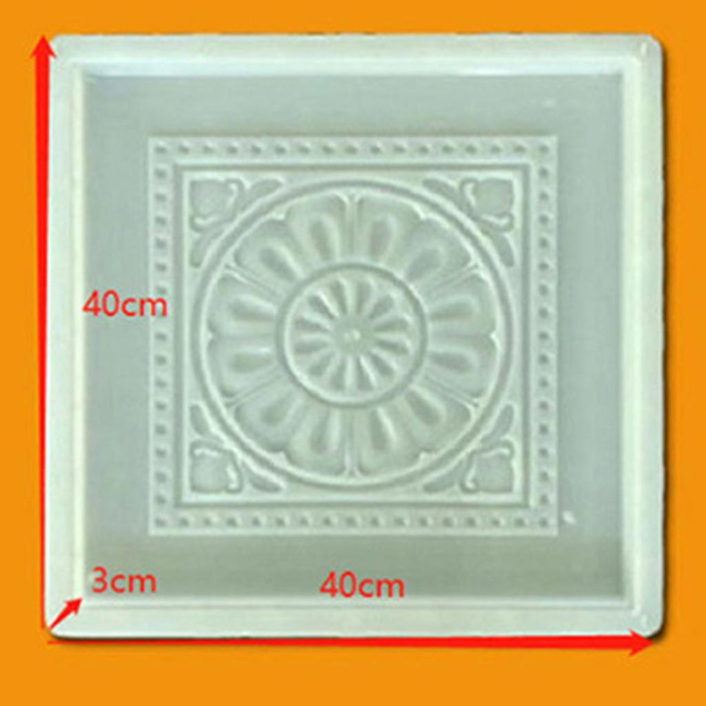 Brick Pattern Maker Step Not Sticky Garden Decoration Path Walkway Reuse Floor Tile Mould Garden Paving Tool for Patio Walkway