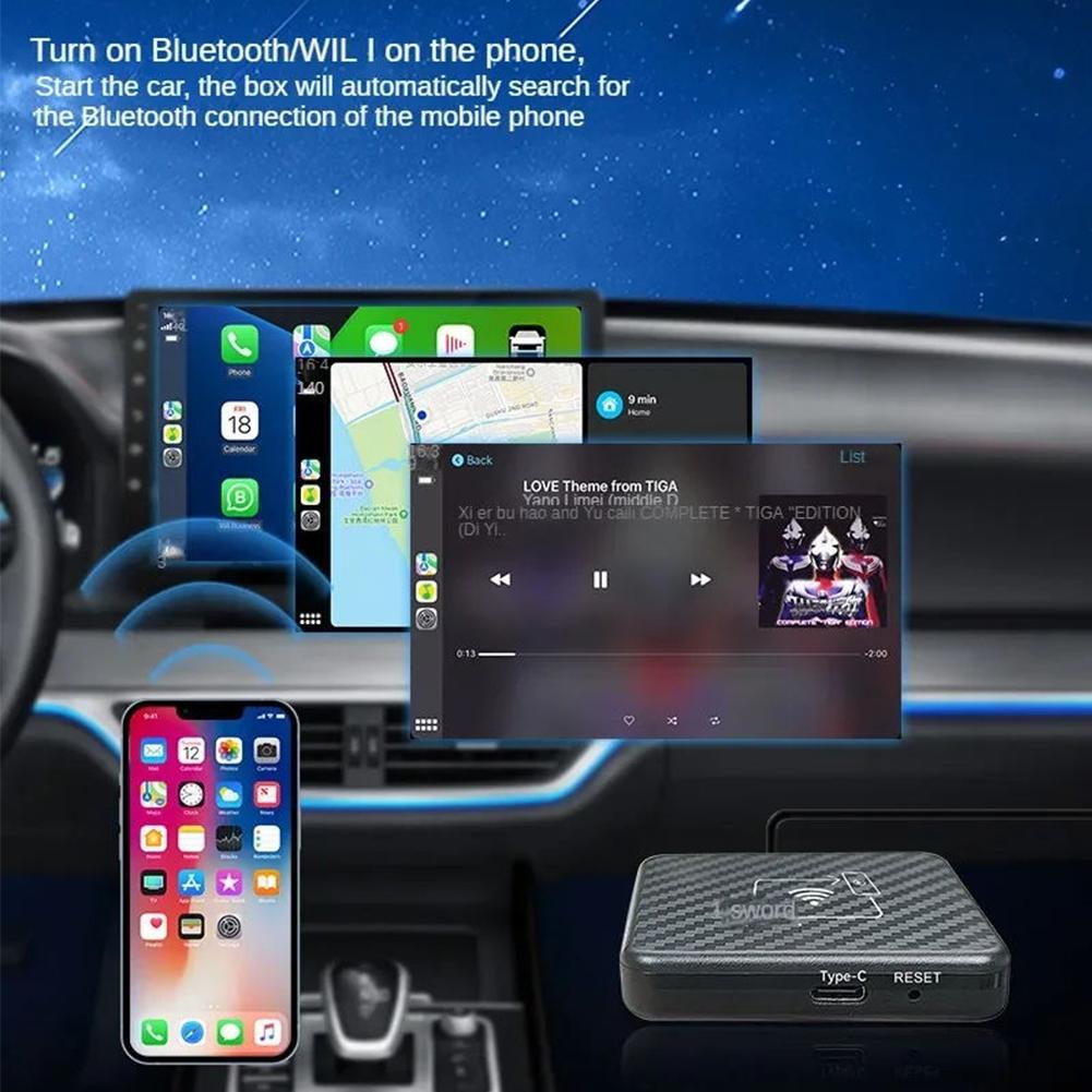 Carplay Ai Box 2in1 Wireless CarPlay Dongle Wireless Android Auto Box For Car Radio With Wired CarPlay Car OEM Wired To Wireless